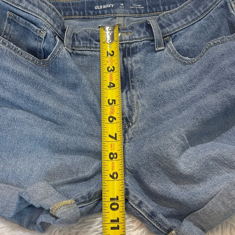 Old Navy HIGH RISE GIRLS SIZE 16 PLUS  Light Blue Jean Shorts with lace on sides